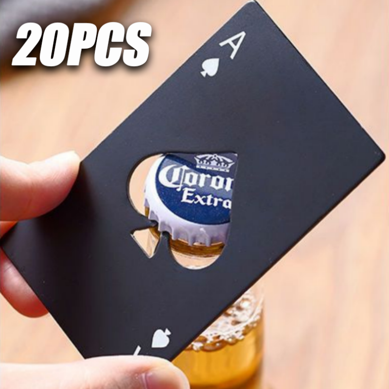 Electric Can Opener - 20PCS Playing Card Bottle Opener Beer