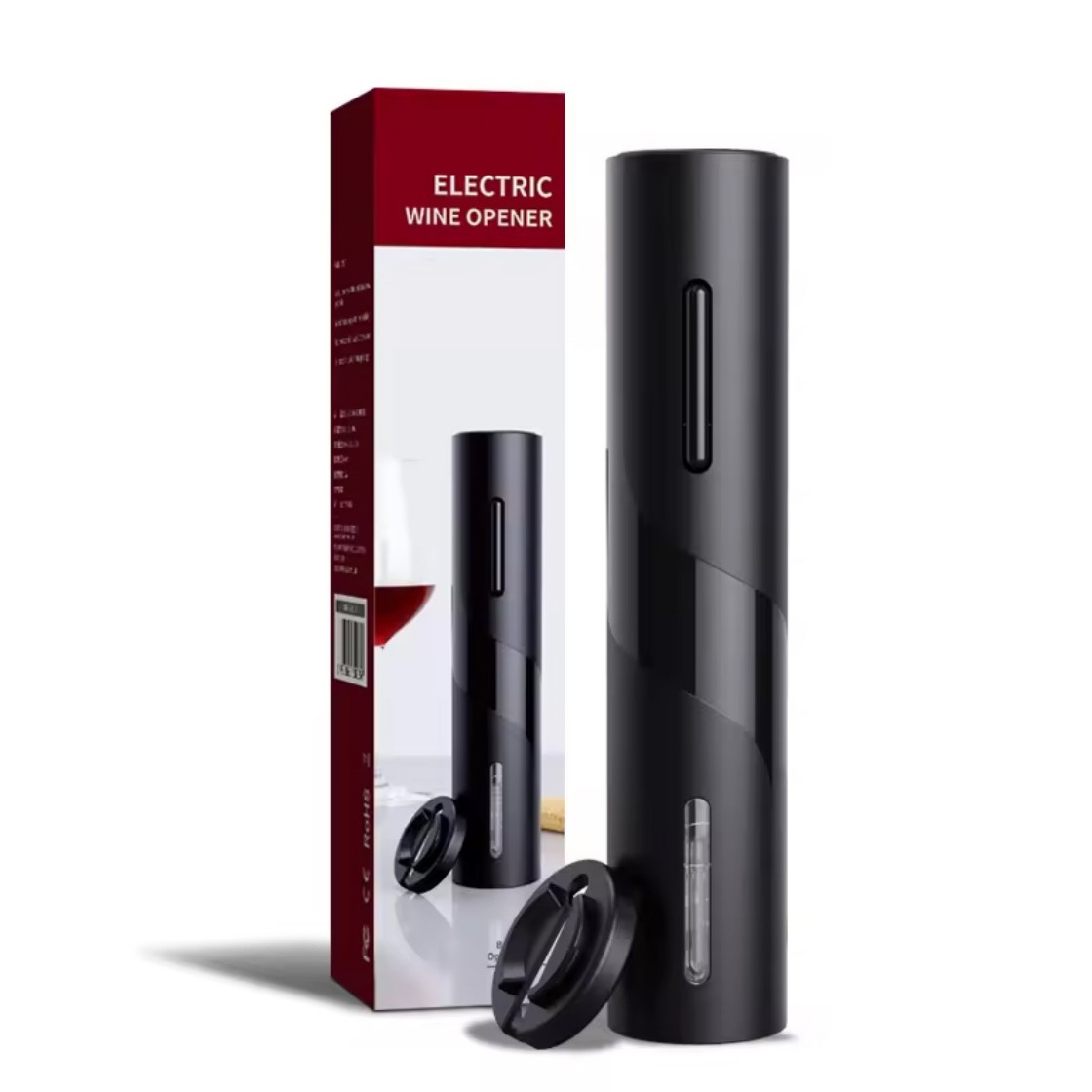 Electric Can Opener - Electric Wine Bottle Opener Automatic Red