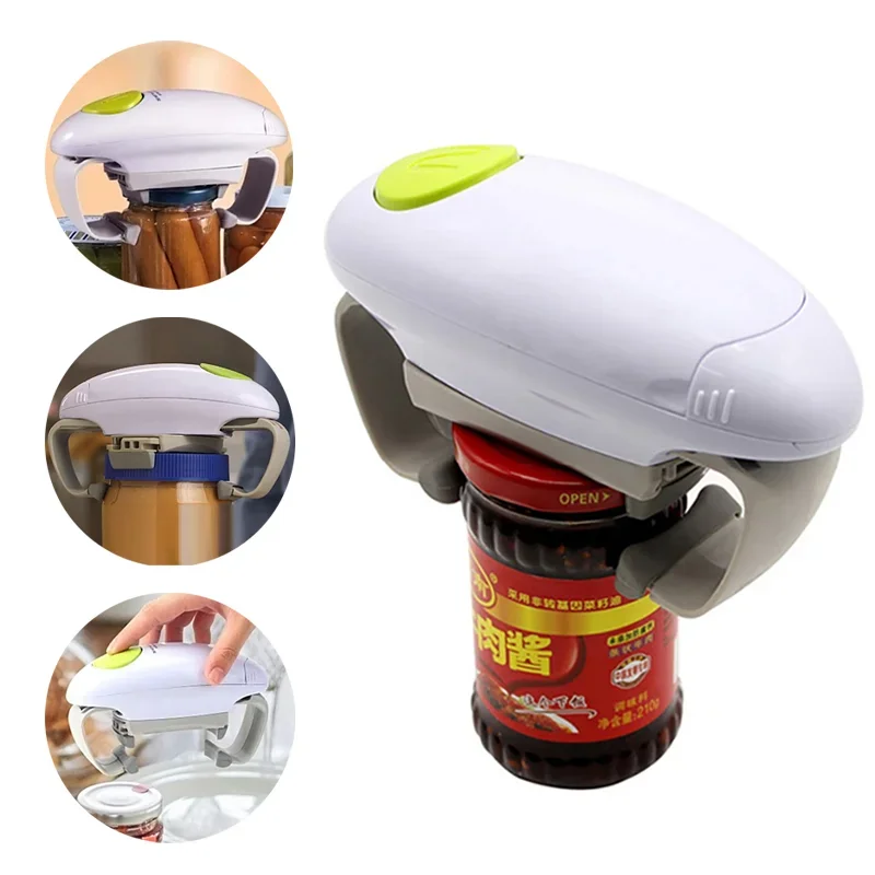 Electric Can Opener - Electric Can Bottle Lid Opener Binaural