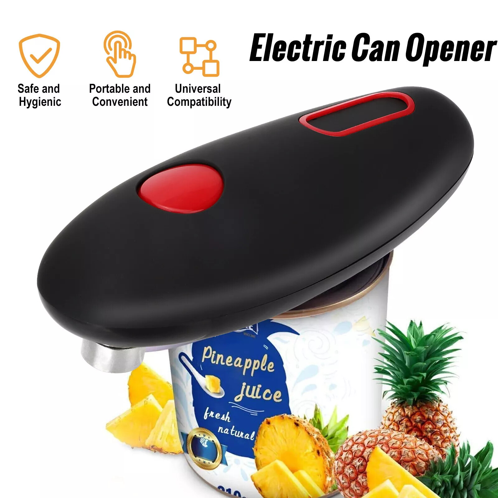 Electric Can Opener - Electric Commercial Can Opener Smooth Edge