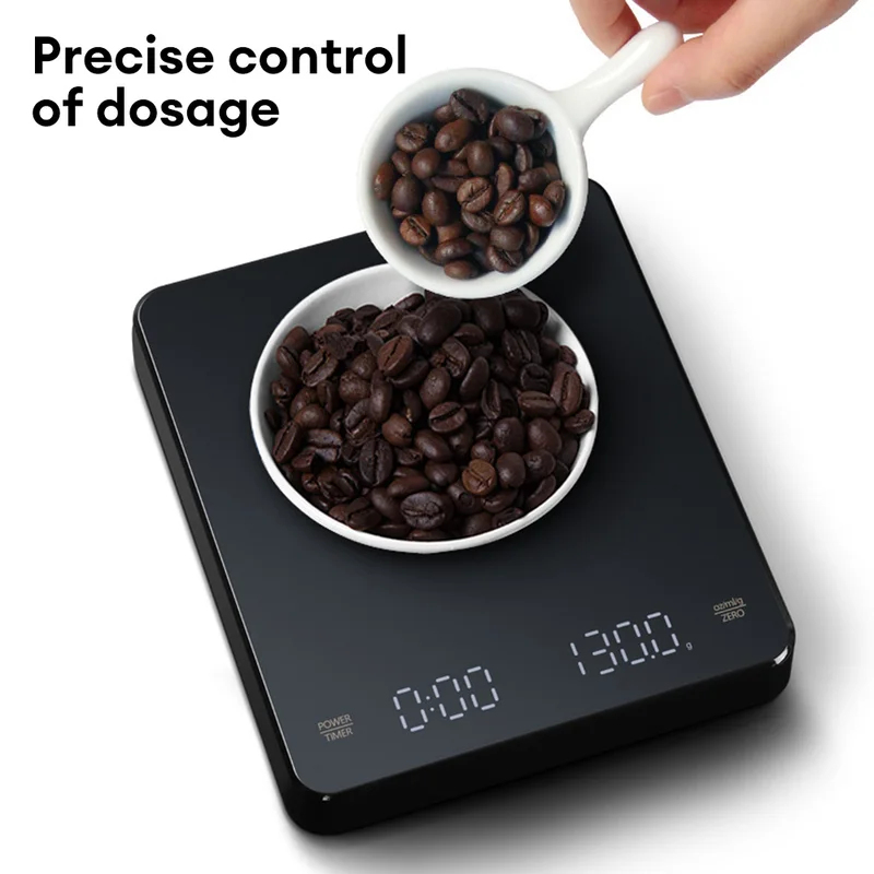 Kitchen Timer Digital - Digital Coffee Scale with Timer LED