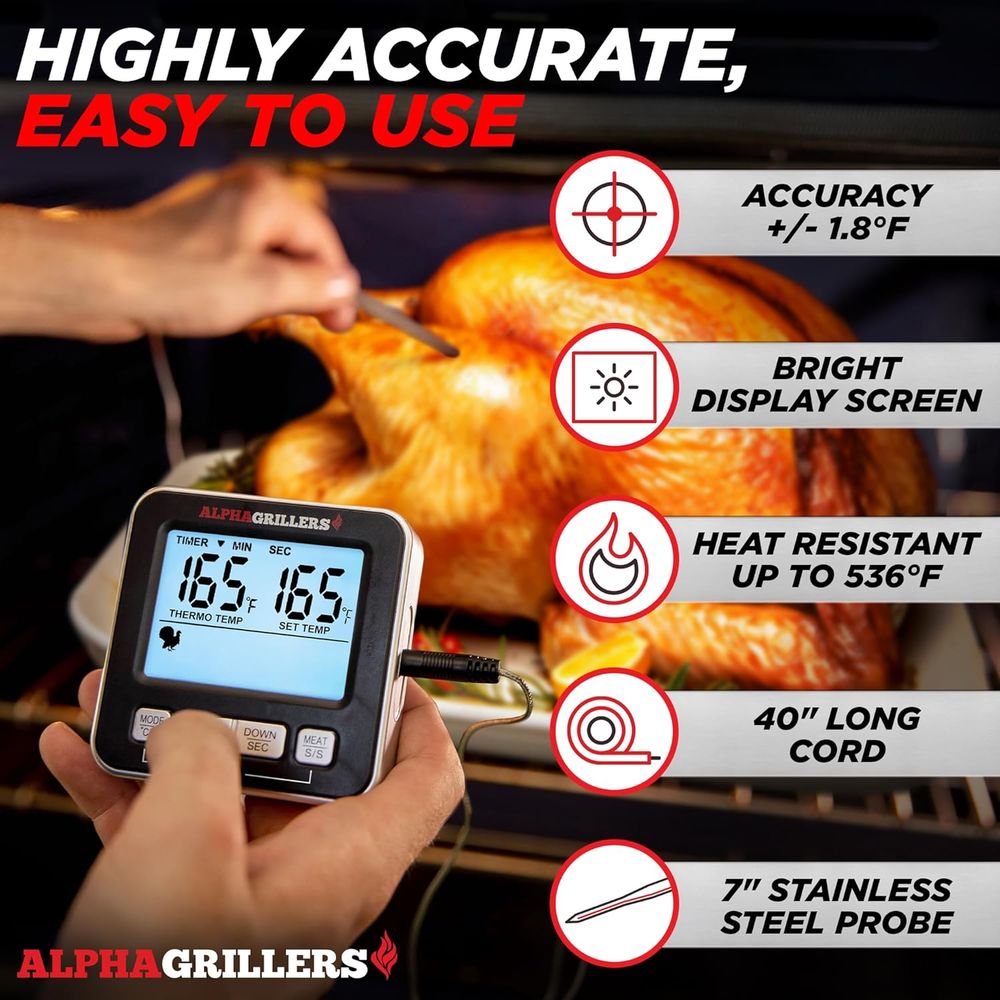 Digital Kitchen Oven Thermomet - огляд і ціна Kitchen Timer Digital