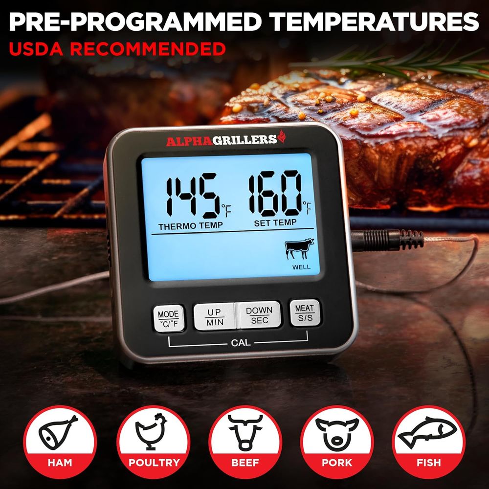 Digital Kitchen Oven Thermomet - огляд і ціна Kitchen Timer Digital