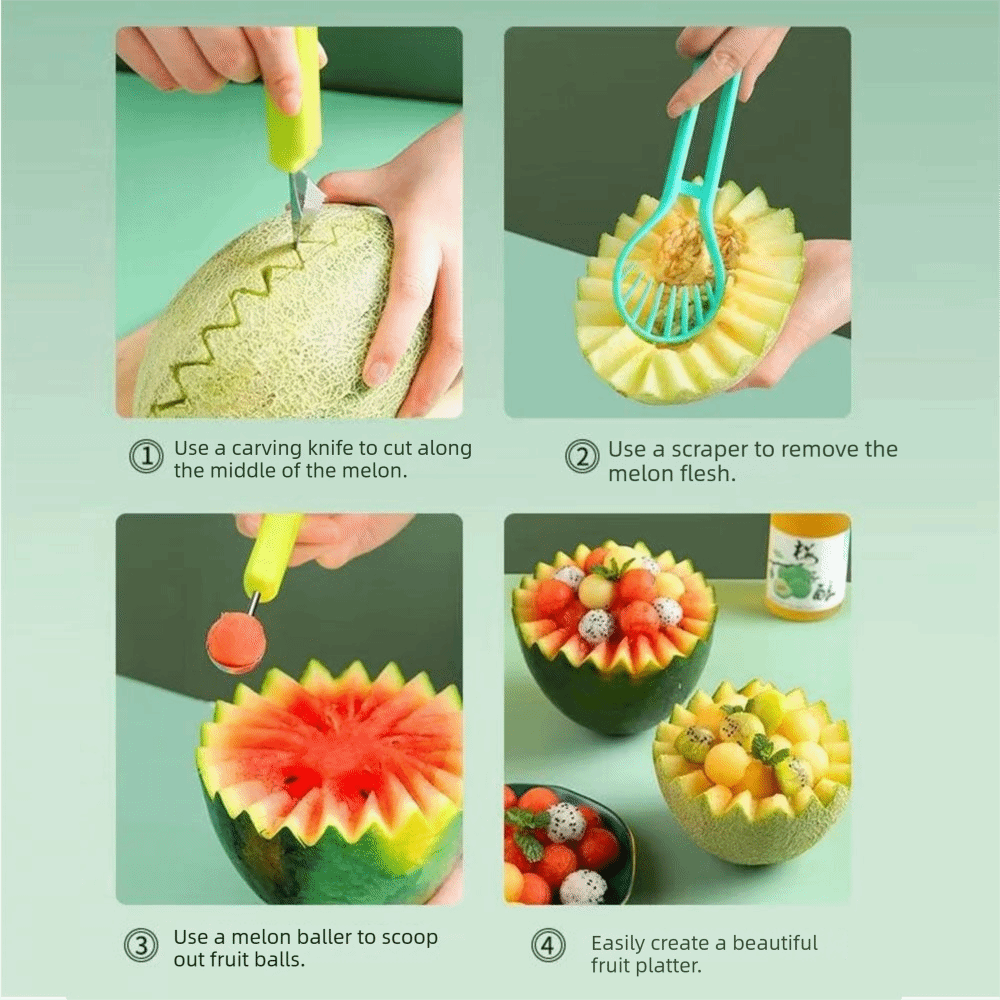 Easy To Clean 3 in 1 Melon Sco - огляд і ціна Avocado Slicer Tool