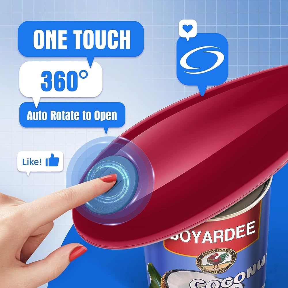 1pc Red Electric Can Opener Bo - огляд і ціна Electric Can Opener