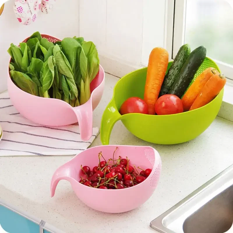 Fruit Vegetable Bowl Drainer C - огляд і ціна Kitchen Gadgets Rice Filter
