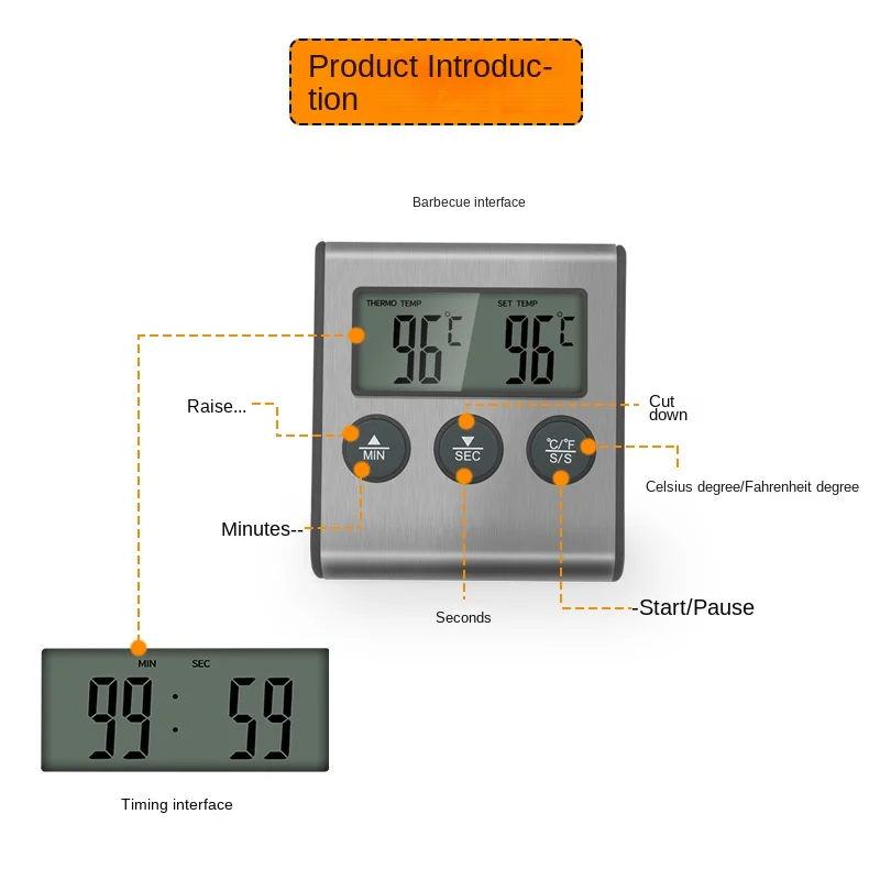 Tp700 Digital Remote Wireless  - огляд і ціна Kitchen Timer Digital