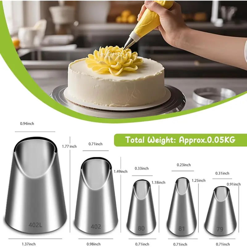 5PCS Stainless Steel Piping No - огляд і ціна Kitchen Gadgets Oxo